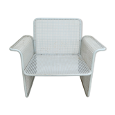 Openwork metal armchair, Talin, 70s