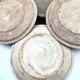 12 green Pierre Digan plates, diameter 25.5 cm, from the 70s