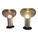 Set of 2 space age lamps by Süssmuthglas, Germany 1960s