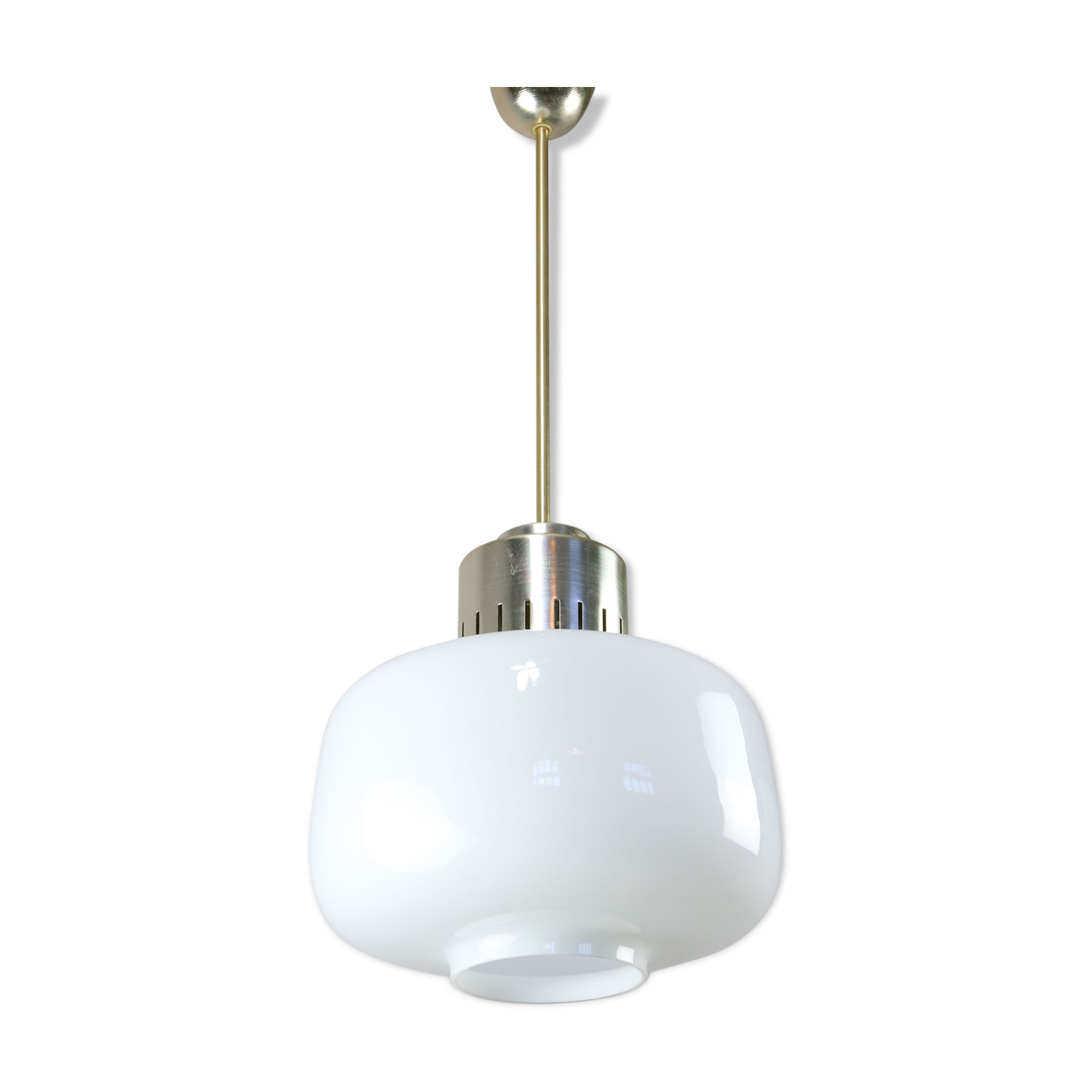 Mid-century opaline pendant lamp