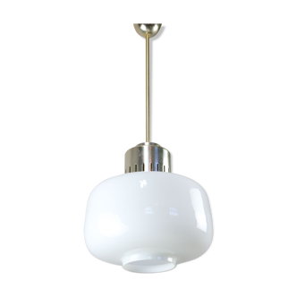 Mid-century opaline pendant lamp