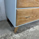 Vintage commode from the 50s-60s – cerused wood and grey