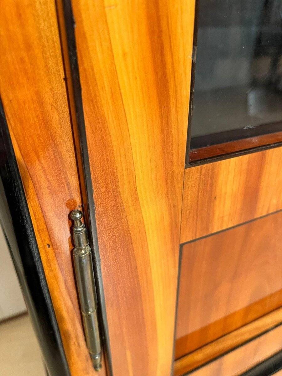 Biedermeier Bookcase, Cherry Veneer, South Germany 1820