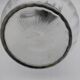 Large balloon glass carafe with pewter frame.