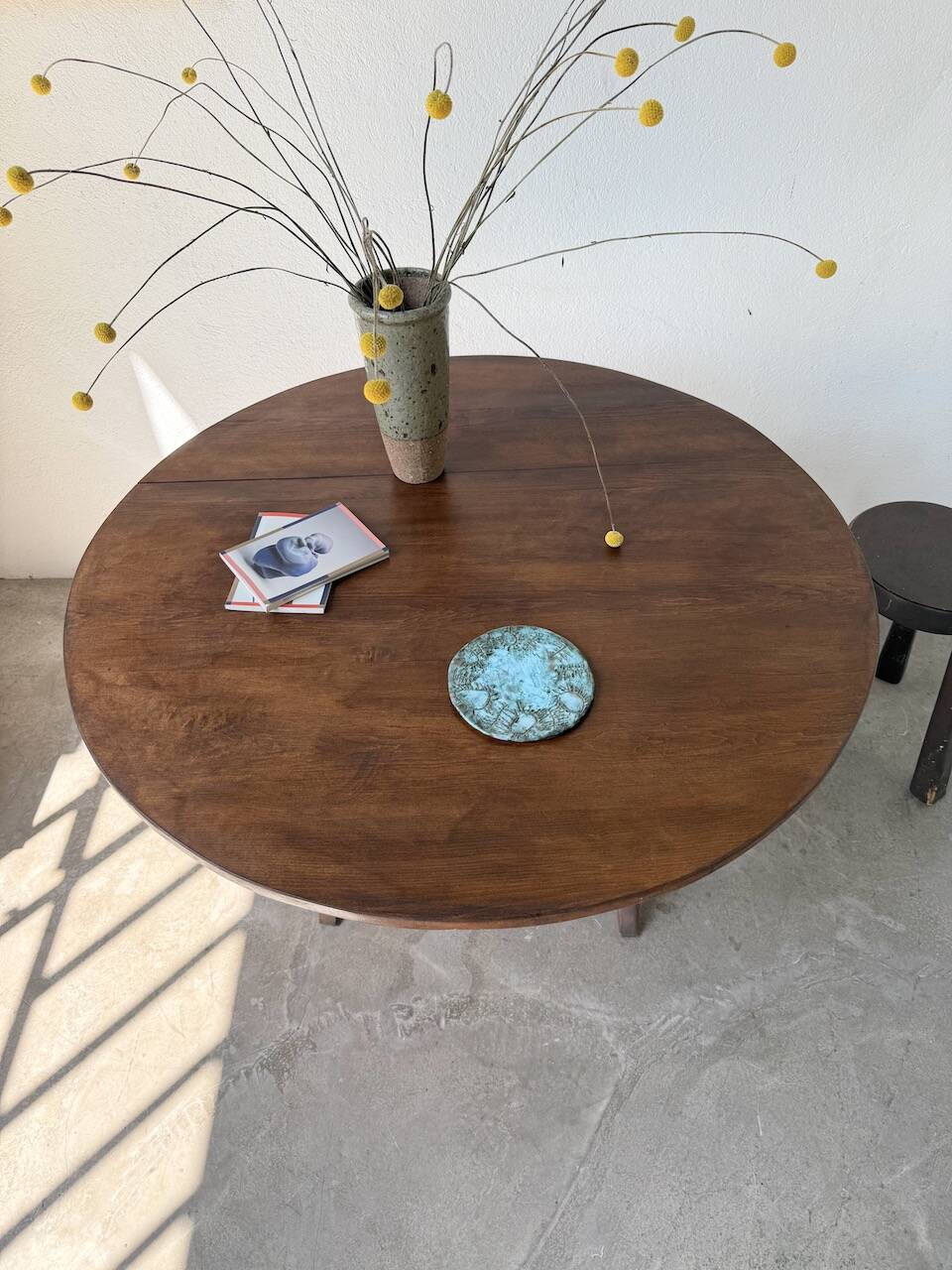 1950s oak winegrower's table