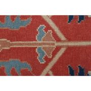 Vintage Turkish Oushak Handmade Wool Cotton Red Area Rug 130x190