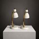 Pair of Norwegian desk lamps, attributed to Høvik Verk Norway.