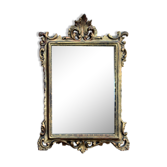 Miroir ancien du 20ème Italie 19x25cm
