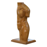 Nude sculpture in oak 1960s