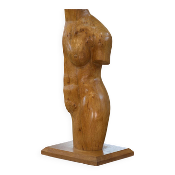 Nude sculpture in oak 1960s