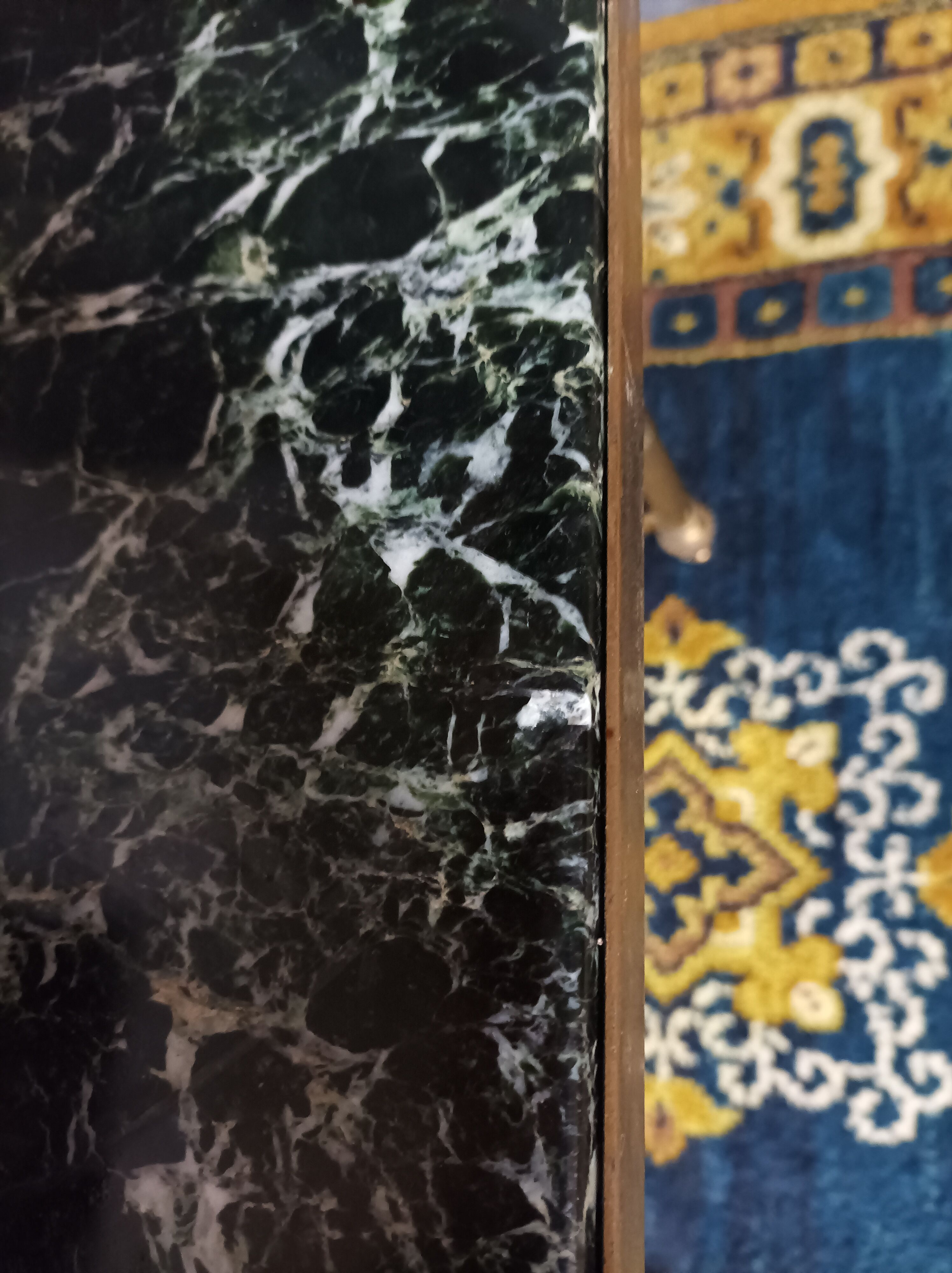 Coffee table 1960 green marble