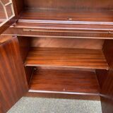 English display cabinet with 4 doors in mahogany, 1960.