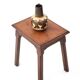 Tabouret bois vintage, tabouret d'appoint, table basse, porte-plante