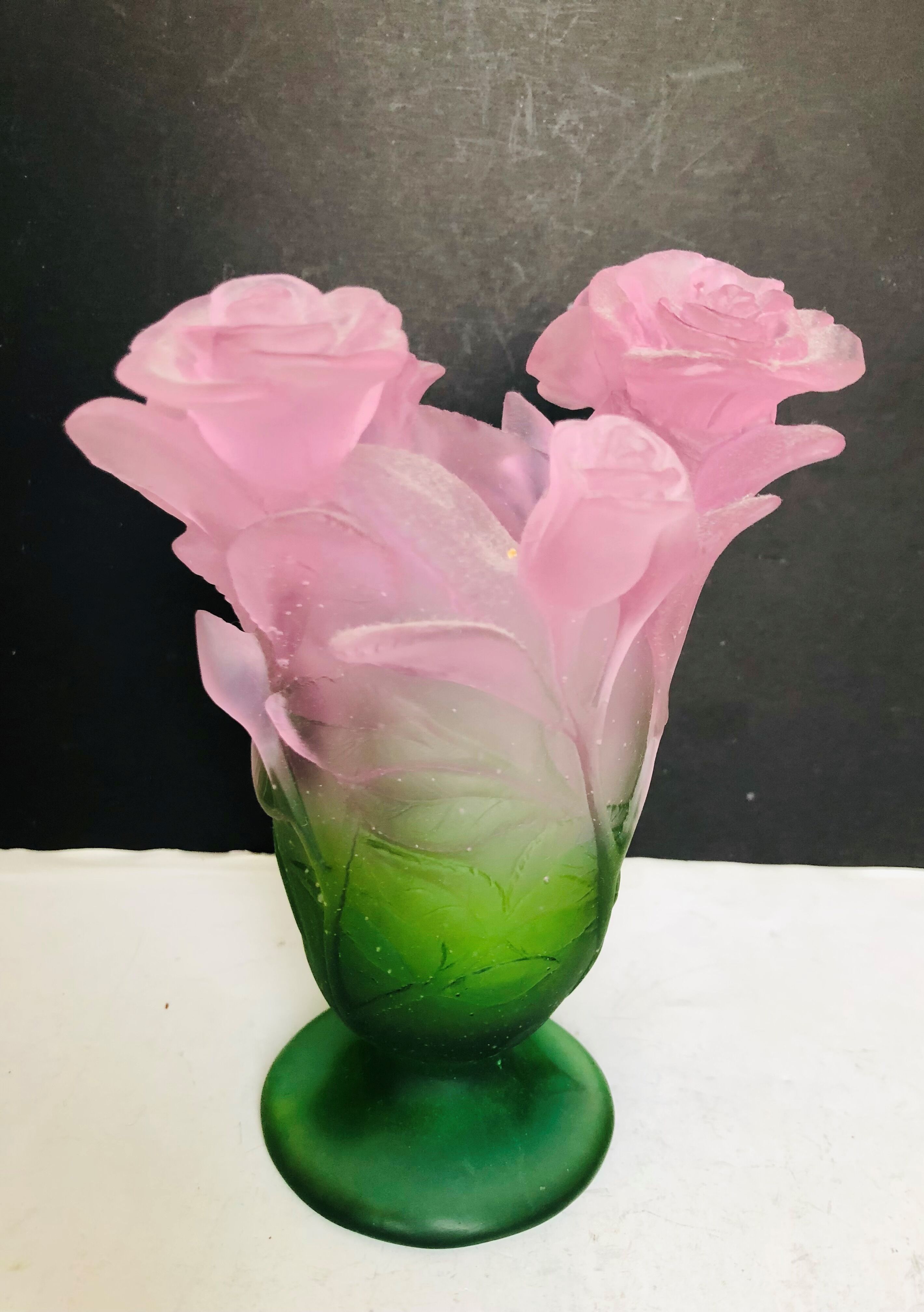 Vase Daum en pate de verre