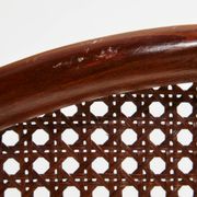 Fauteuil en hêtre et rotin