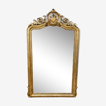 Golden mirror Napoleon III 190x113cm