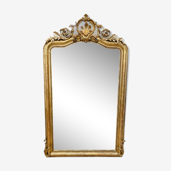 Miroir doré Napoléon III 190x113cm