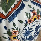Petit vase peint à la main motifs oiseaux et fleurs