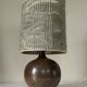 Lampe céramique grès vintage design années 60