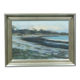 Jacques Zadig, Scandinavian Modern Landscape, Oil on Canvas, Framed