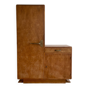 Meuble de rangement Art Déco asymétrique en bois