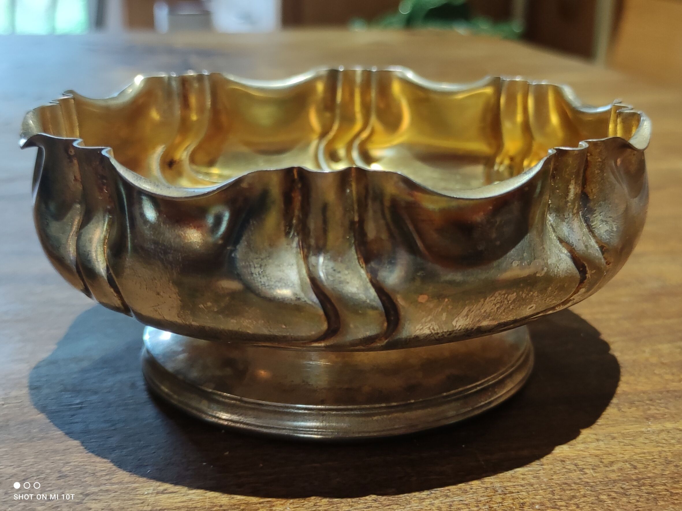 Silver metal table set box/Daguillon Nantes