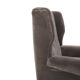 Set of grey velvet armchairs, 1950s.