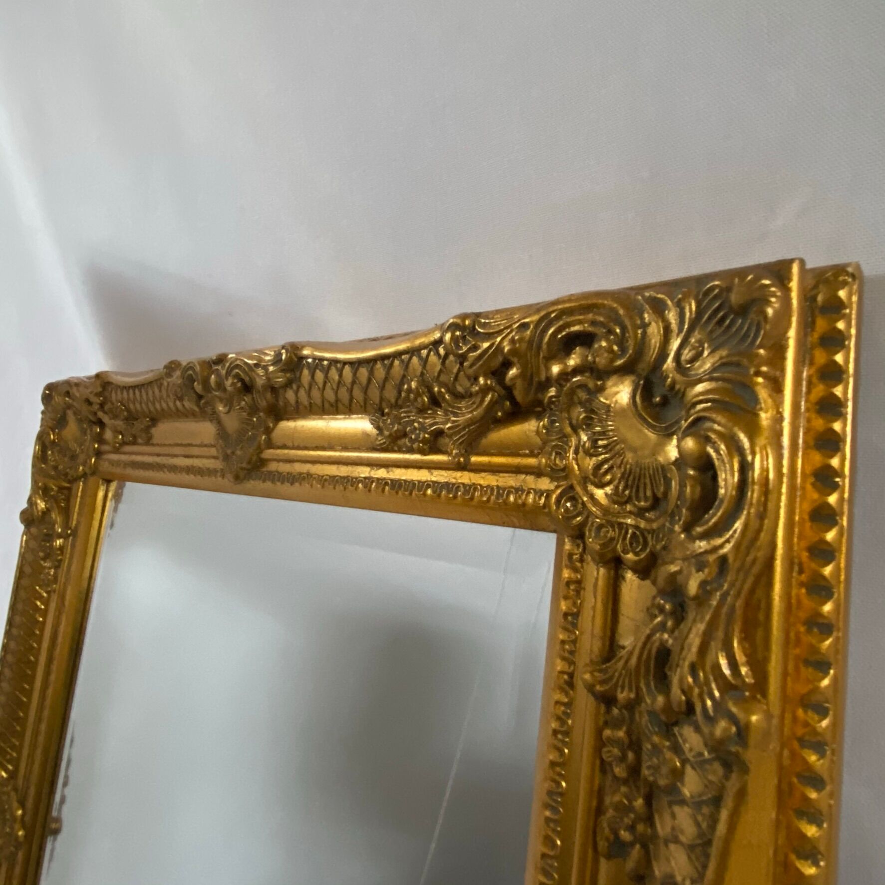 Bevelled mirror, Golden Empire style 64x54cm