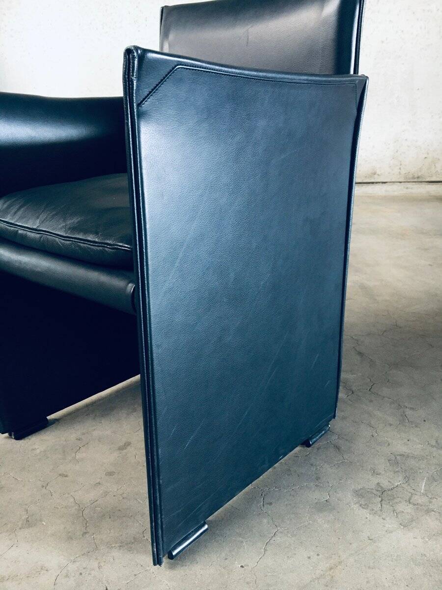 Postmodern Model 401 Break Armchairs by Mario Bellini for Cassina, Italy, 1980s, Set of 6