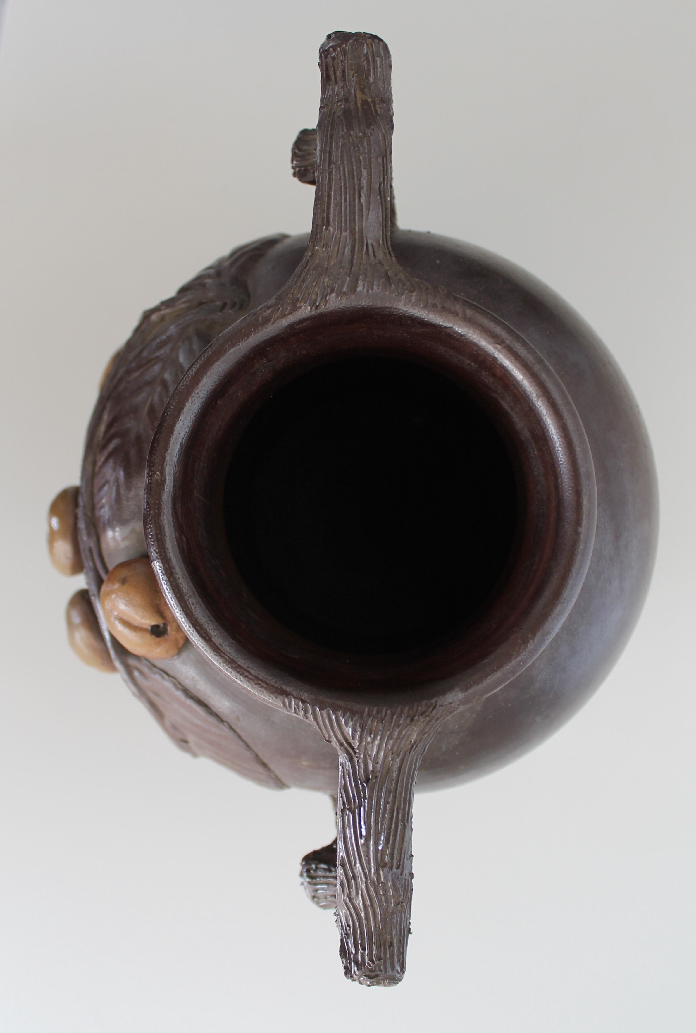 Vase with apple decorations Turgis Calvados Normandy