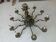 Antique gilded bronze chandelier with 10 branches - Decorative, needs restoration.