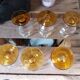 Verre à liqueur vintage à facettes