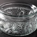 Pressed Glass Bowl: Kvety Flower Design by Pavel Panek / 1973