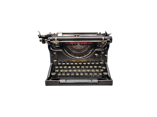 Machine à écrire underwood 5 révisée ruban neuf noir 1928