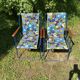Chaises de camping pliantes années 70 , chaises de jardin