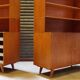 High buffet Biblitheque compass feet U 450 by Jiri Jiroutek for Interier Praha 1960