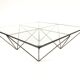 Table low vintage 60s/70s design steel wire