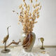 Vintage stoneware vase with draped effect glaze