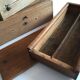 Ensemble de 3 boites en bois toilette de pension vintage
