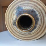Original vintage flamed stoneware vase