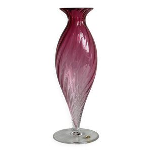 Vase en verre soufflé - rose