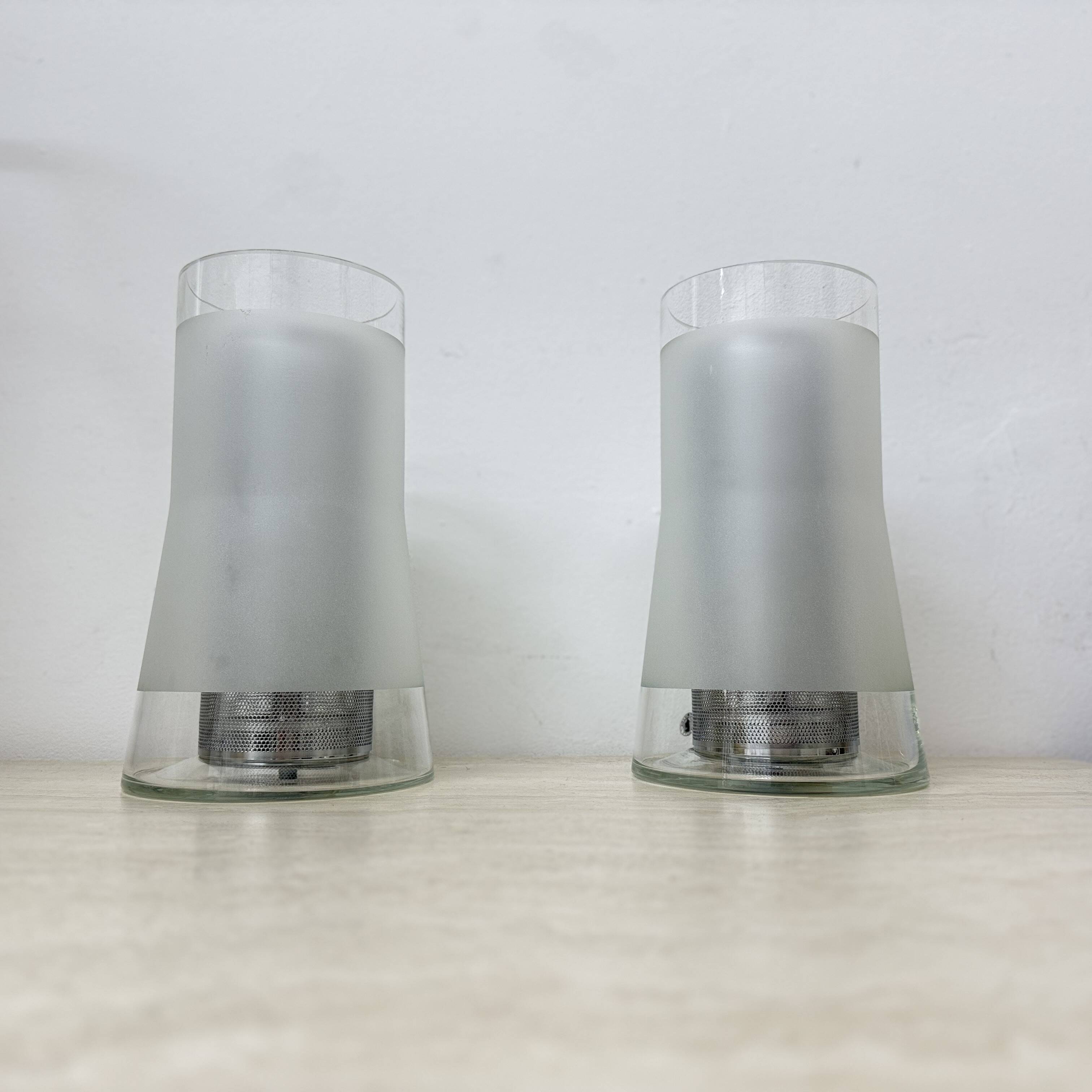 Vintage IKEA 80s table lamp B9919 – hand made frosted glass with diffuser