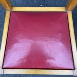 Lot of 4 vintage art deco chairs 1950 mid-century furniture damaged by rené gabriel