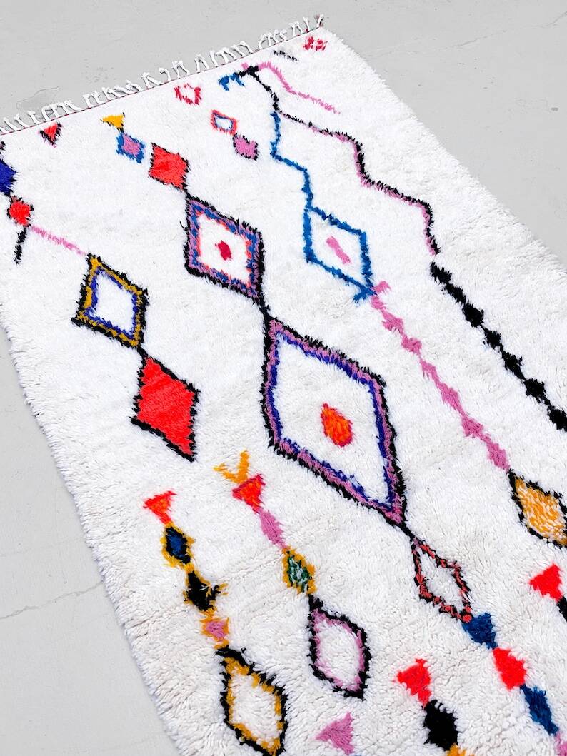 Tapis bérbere fait main traditionnelle 250cmx150cm