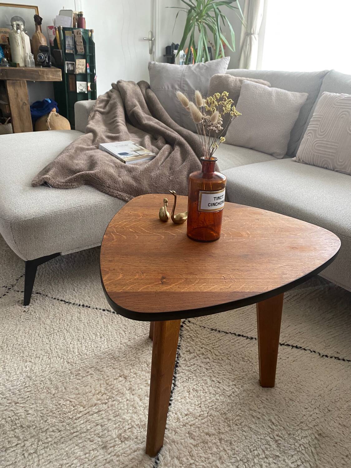 Vintage tripod coffee table