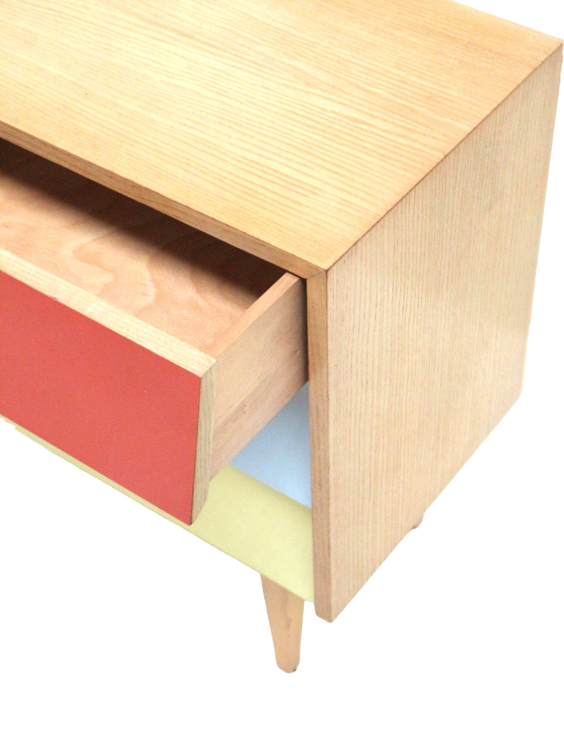 Vintage small chest of drawers in the style of Jiří Jiroutek, made in the 1970s