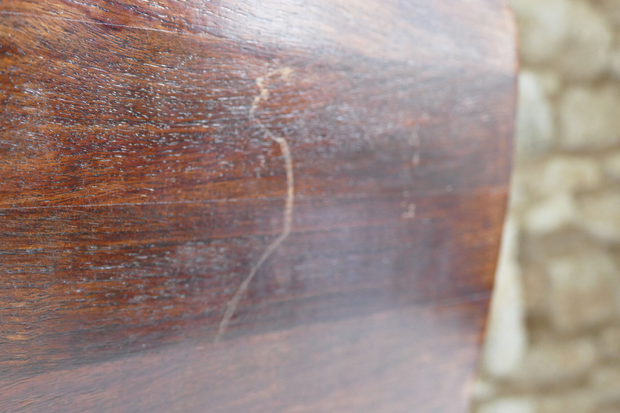 Porte revue ancien en bois chêne et métal