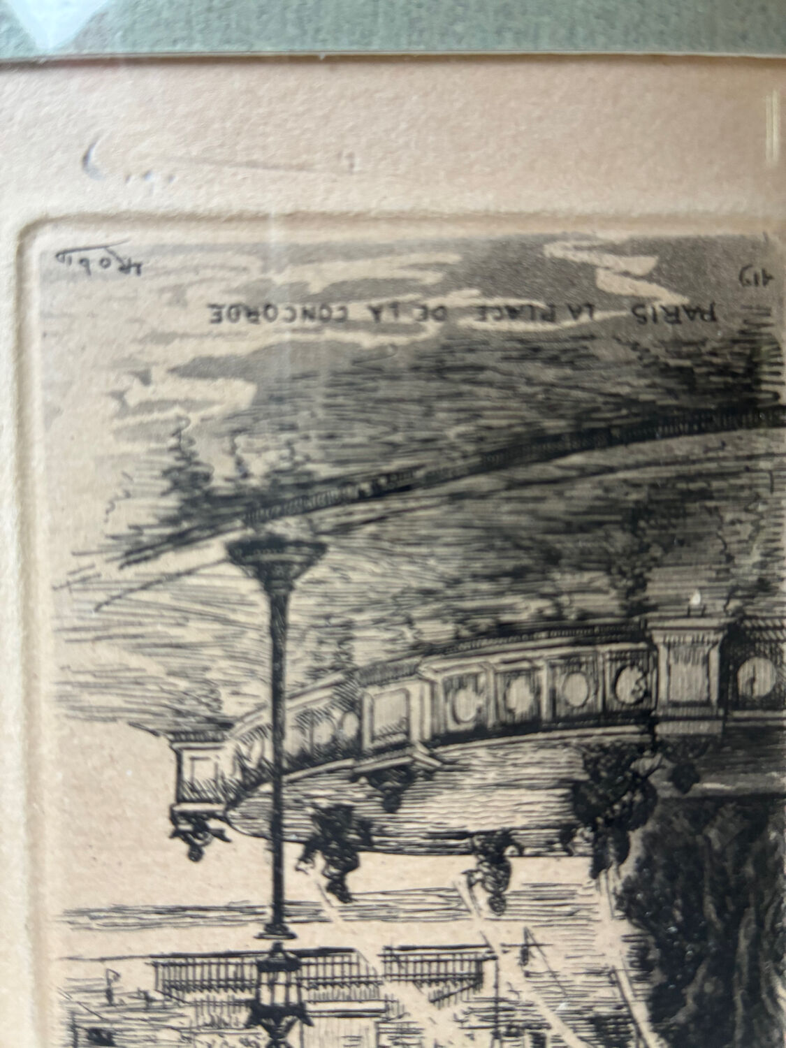 2 engravings of Parisian monuments signed Leopold Robin