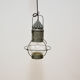 Lampe suspendue extérieure vintage en métal gris