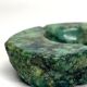 Cendrier vintage en albâtre turquoise, années 70